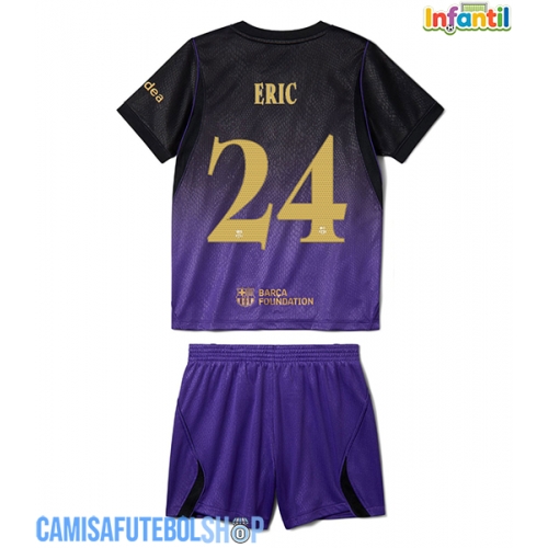Camisa de time de futebol Barcelona Eric Garcia #24 Replicas 2º Equipamento Infantil 2026-27 Manga Curta (+ Calças curtas)